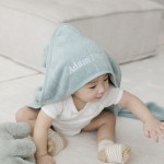 Organic Baby Hooded Towel - Willow